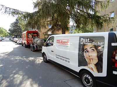 Bild 5: Dichtheitsprüfung nach erfolgter Rohrbruchbeseitigung